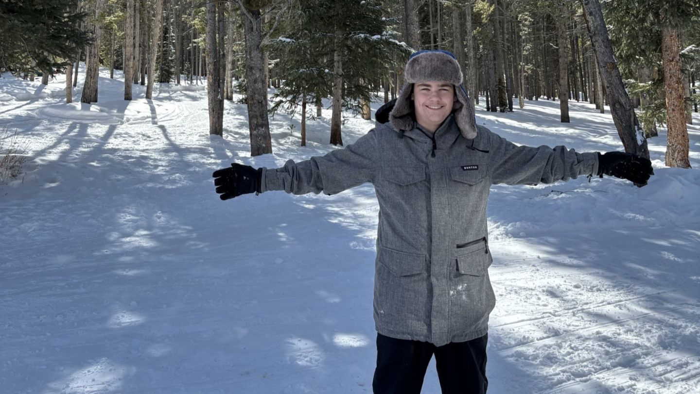 Fifteen-year-old Caleb from the US – a winter dream in the Rockies