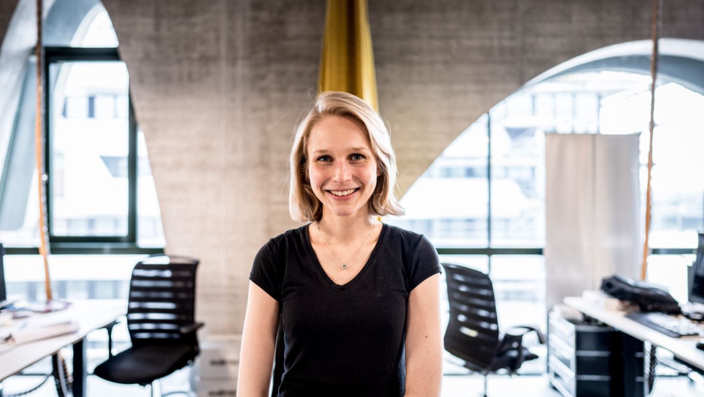 Sophie Schwandt, Porsche employee, Today a reader, tomorrow a leader, 2019, Porsche AG