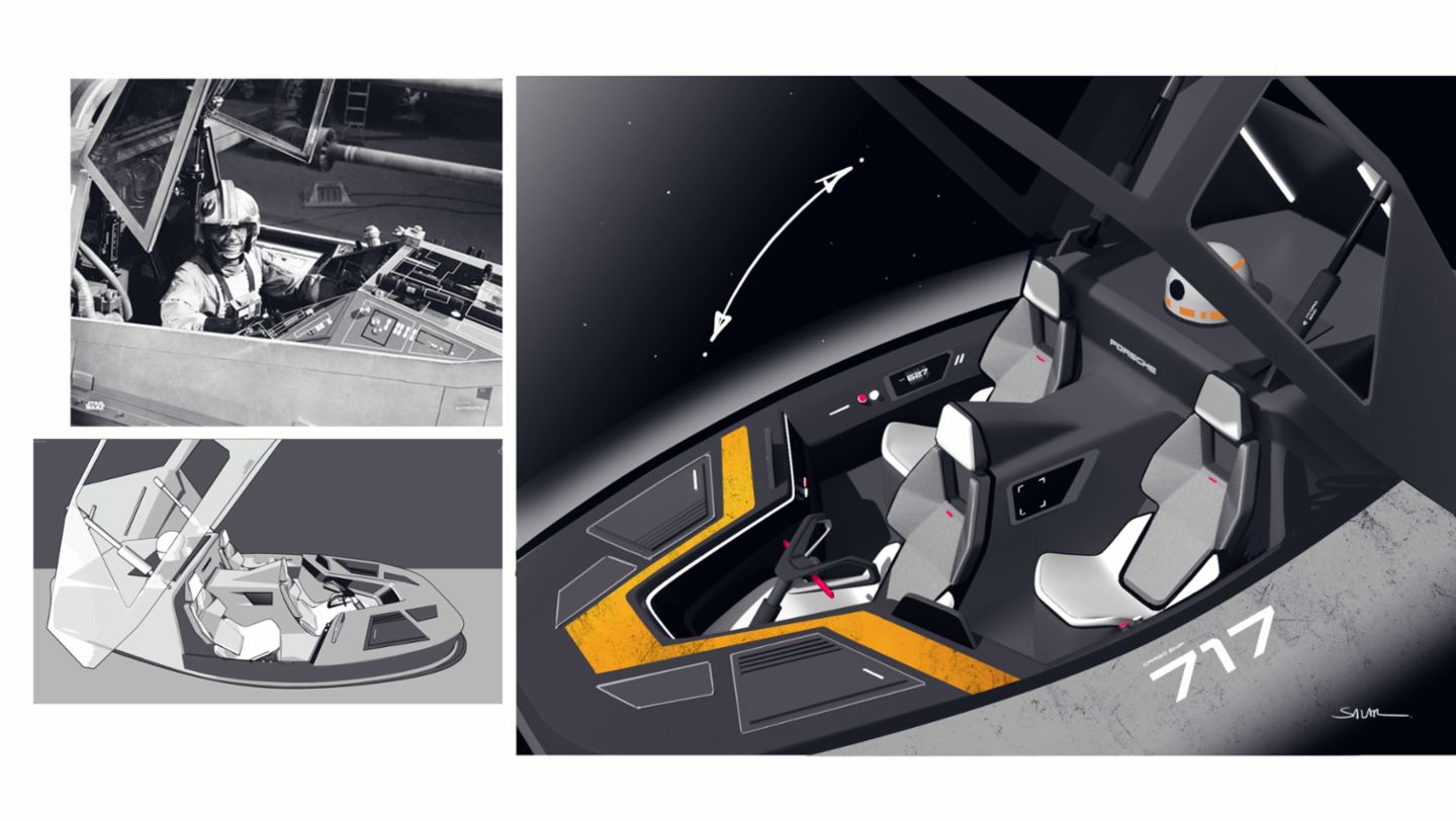 Porsche x Star Wars sketch, 2019, Porsche AG