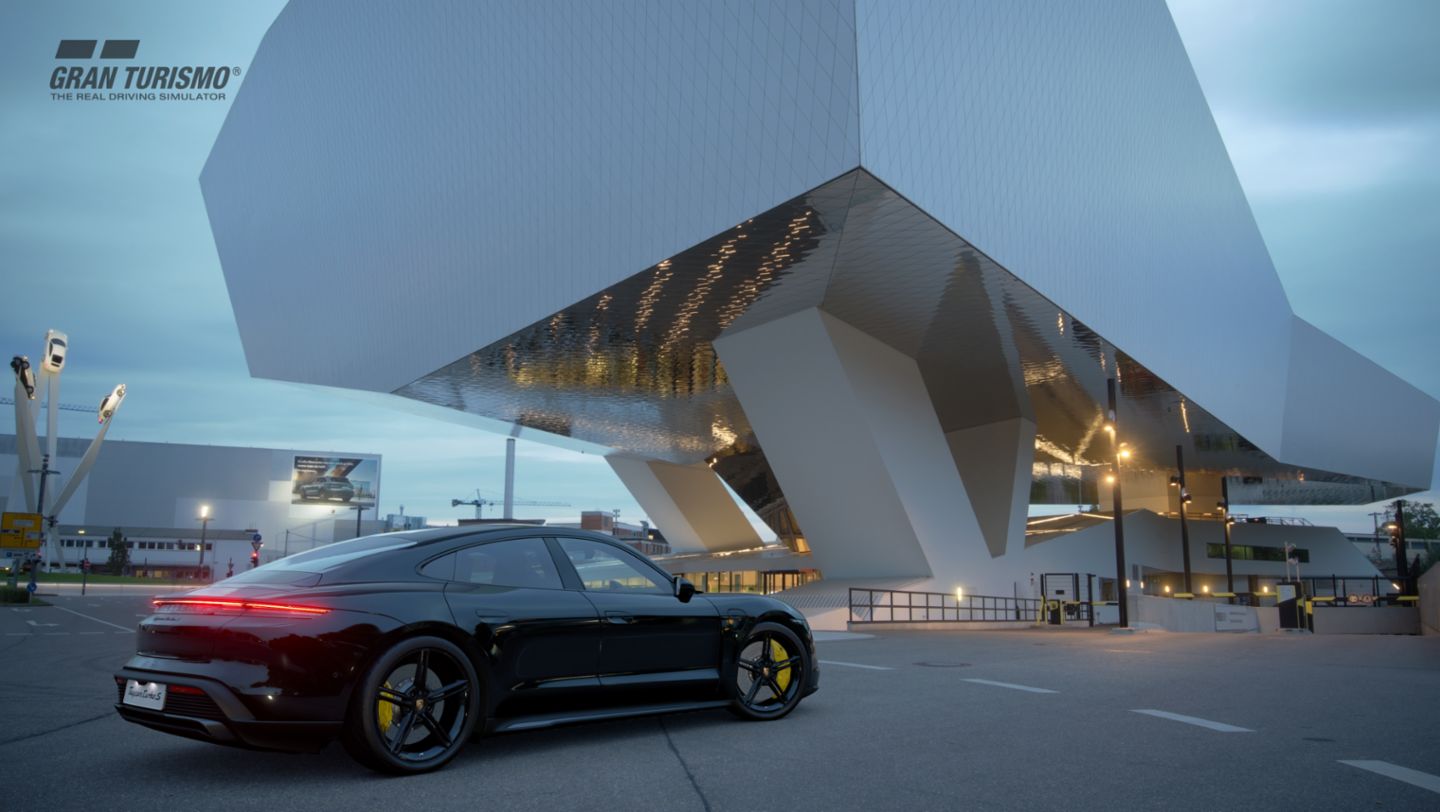 Taycan Turbo S в видеоигре Gran Turismo Sport, 2019, Porsche AG