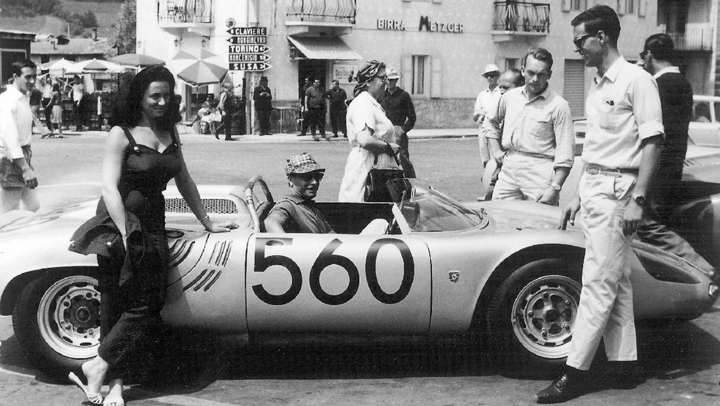 Edgar Barth, 718 W-RS Spyder, European Mountain Championship, 1964, Porsche AG