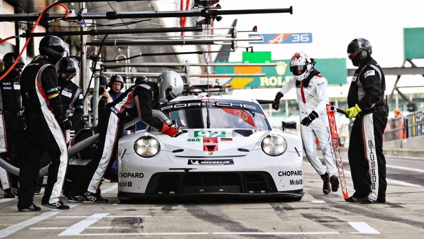 Michael Christensen, Kevin Estre, Porsche GT Team (91), 911 RSR, FIA WEC, Rennen, Silverstone, 2019, Porsche AG