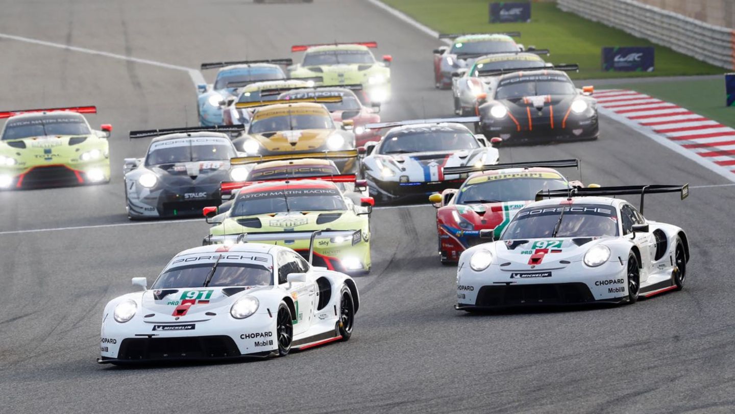 PPorsche 911 RSR, World Endurance Championship WEC, Barhain, Lauf 4, Rennen, 2019, Porsche AG