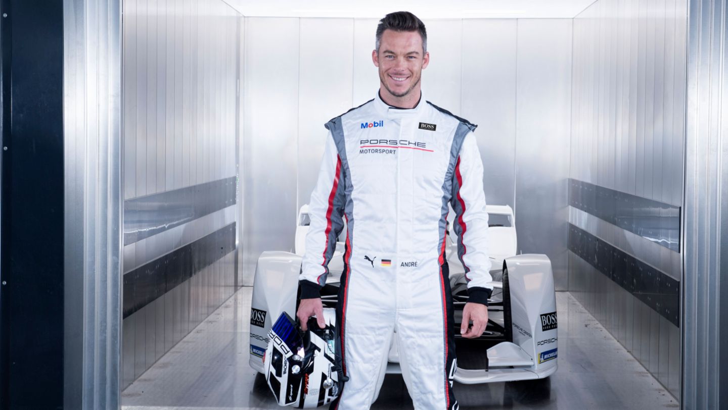 André Lotterer, piloto del equipo Porsche de Fórmula E, 2019, Porsche AG