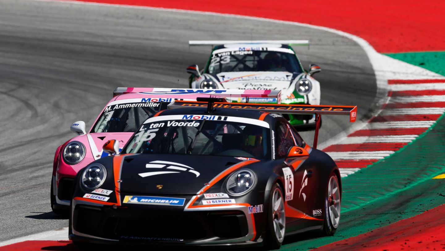 Larry ten Voorde, 911 GT3 Cup, Porsche Mobil 1 Supercup, race, round 3, Spielberg, 2019, Porsche AG