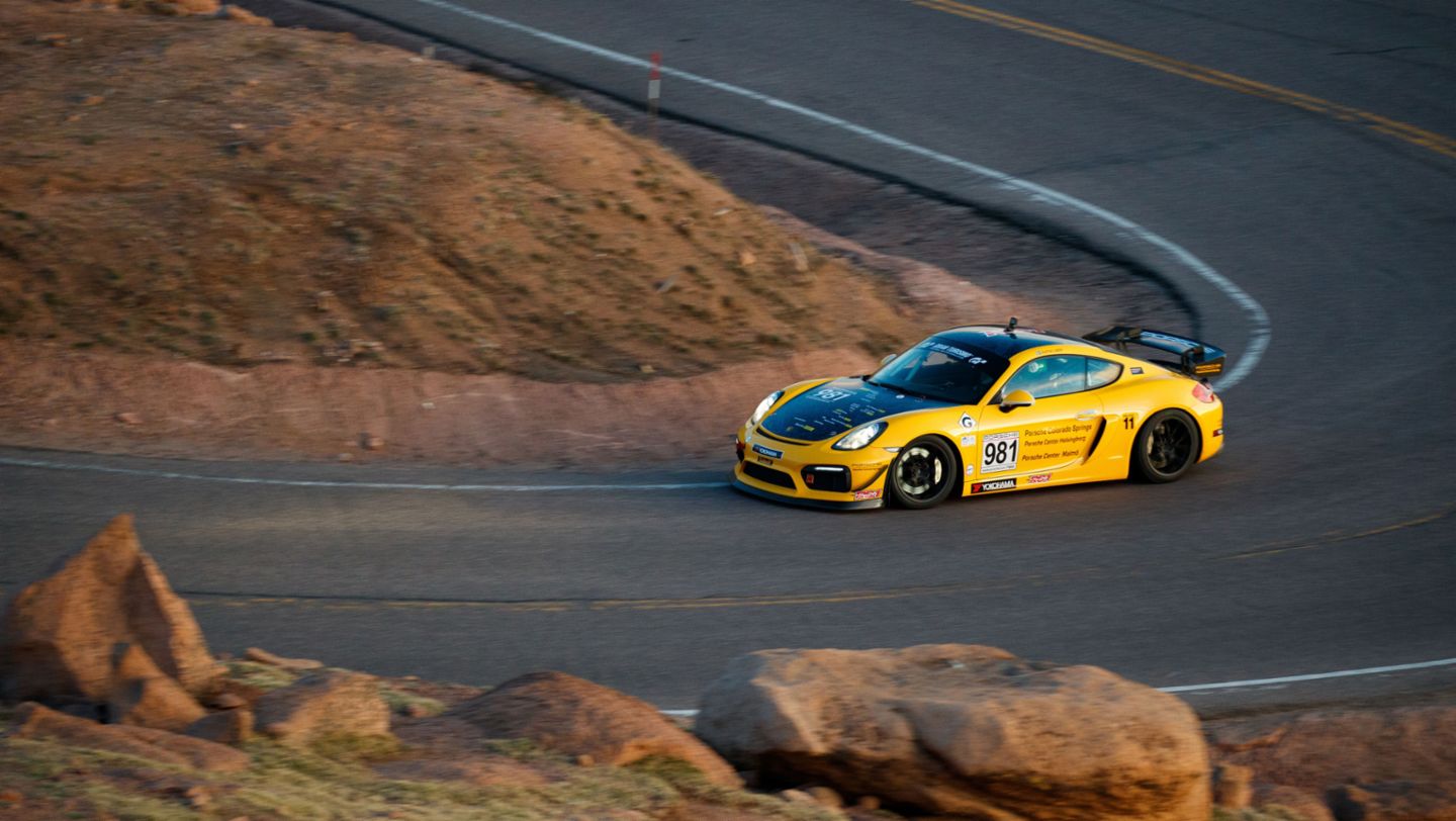 Cayman GT4, Pikes Peak International Hill Climb, Colorado, 2019, Porsche AG