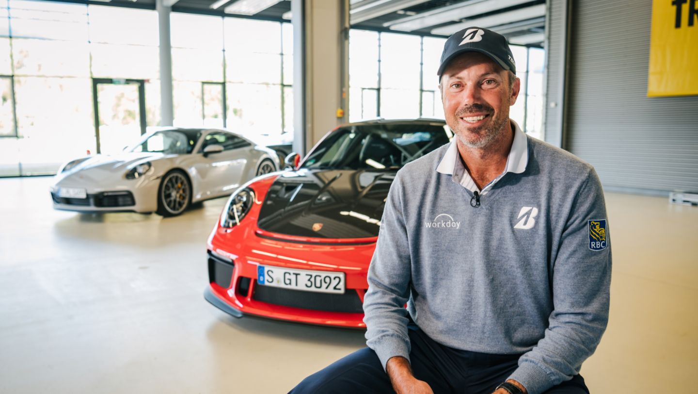 Matt Kuchar (USA), golfer, 911 GT3 RS, Porsche European Open, ADAC Driving Safety Centre, Luneburg, 2019, Porsche AG