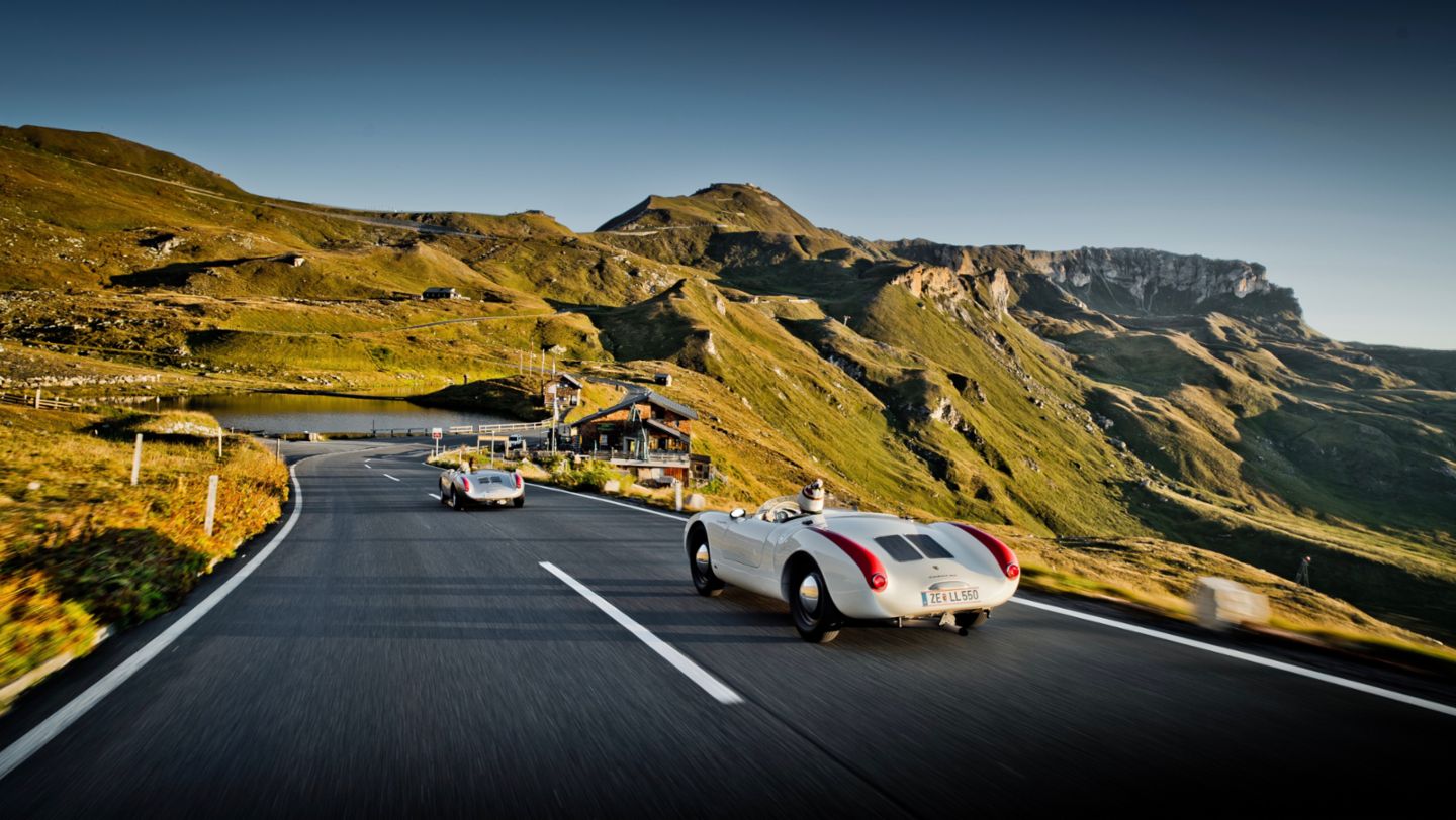 550 Spyder, carretera alpina del Grossglockner, 2020, Porsche AG