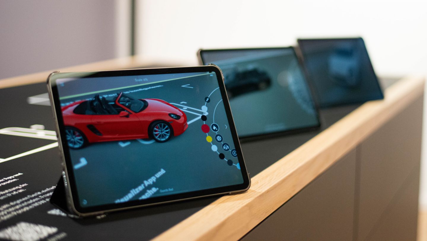 Augmented-Reality-Technik, Sales Pop-up Store, Breuningerland Sindelfingen, 2020, Porsche AG
