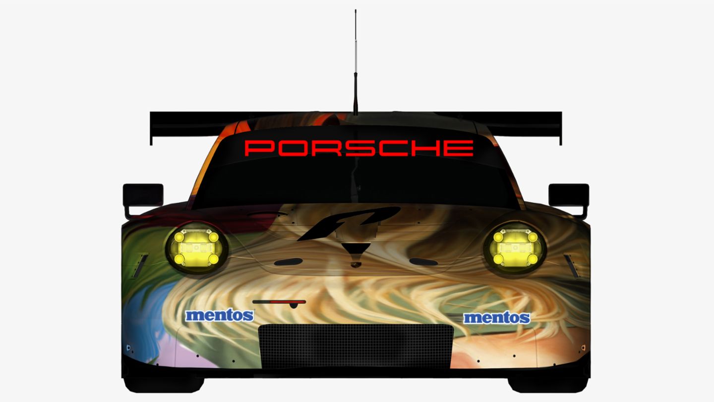 911 RSR, Art Car, Designskizze, 2019, Porsche AG