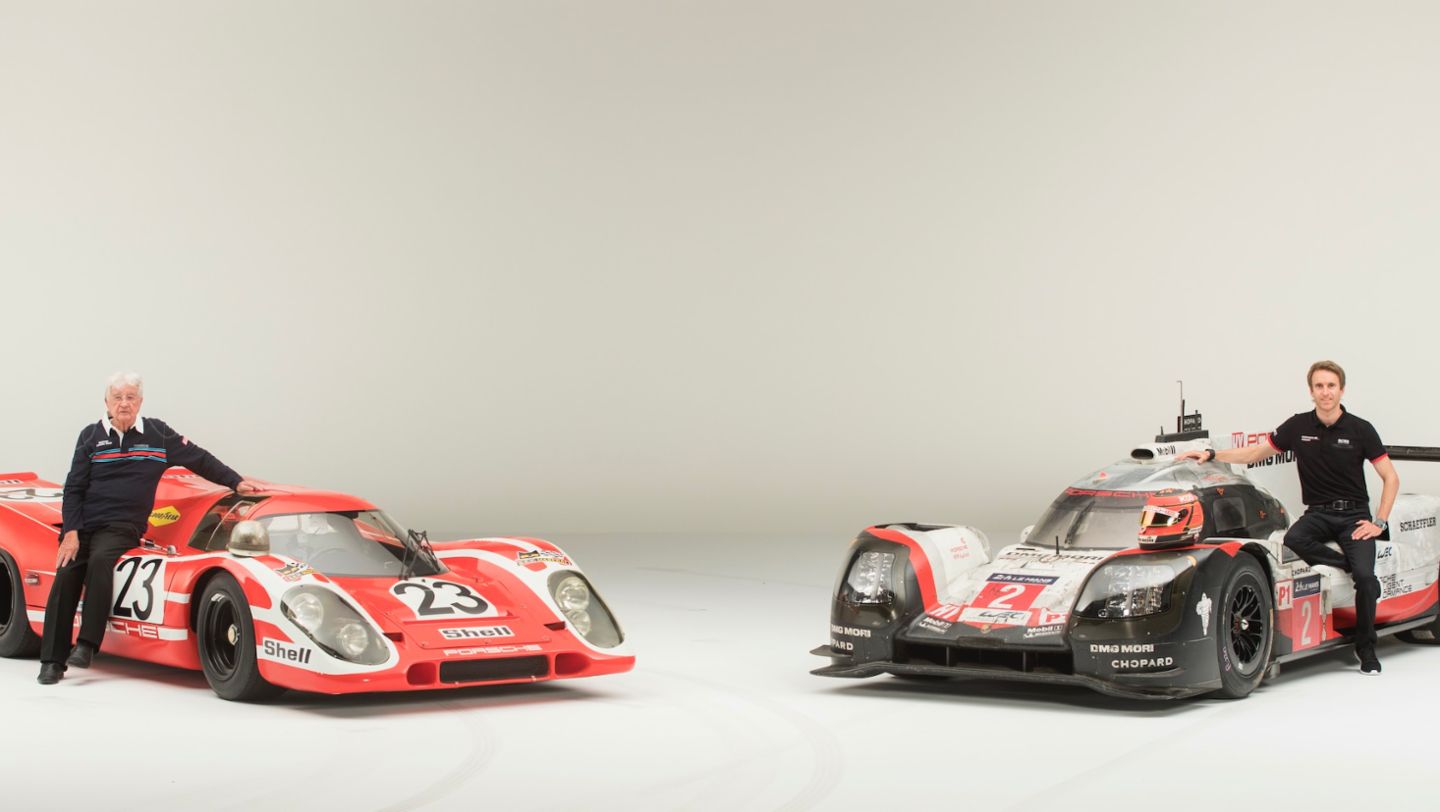 Hans Herrmann, Timo Bernhard, 917 KH, 919 Hybrid, 2020, Porsche AG