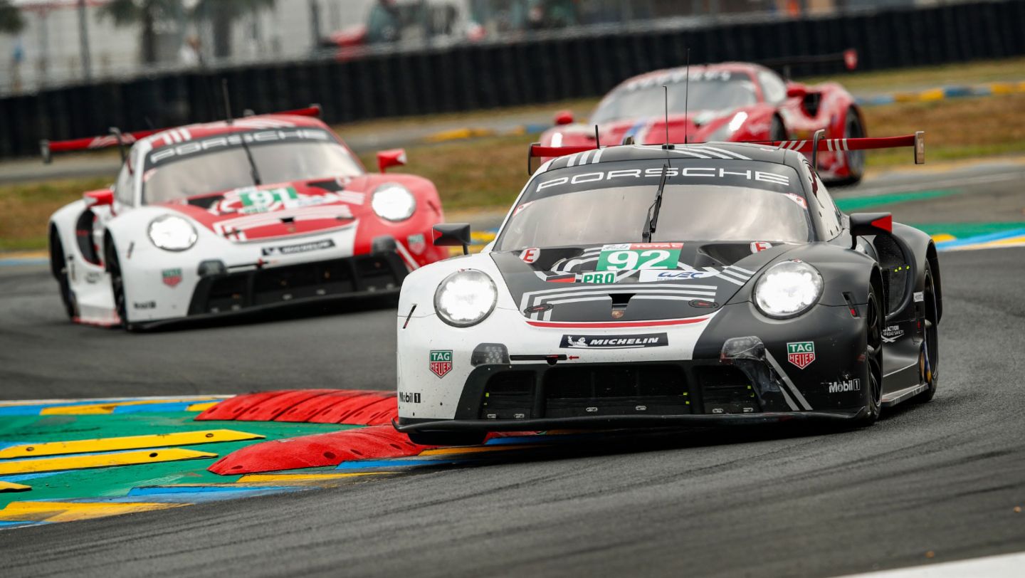 911 RSR (#92), 911 RSR (#91), 24 Hours of Le Mans, race, 2020, Porsche AG