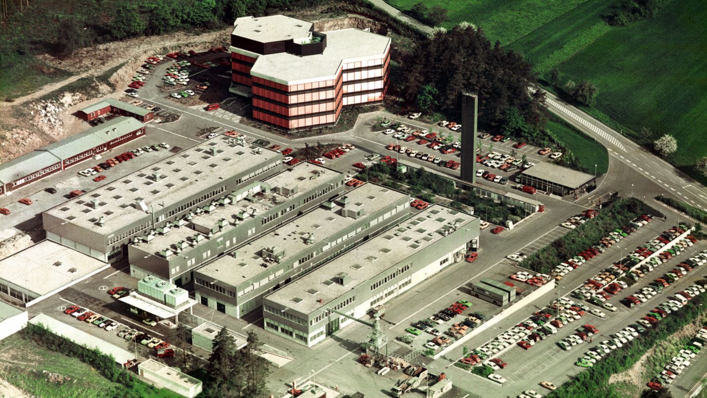 Entwicklungszentrum Weissach, ca. 1975, Porsche AG