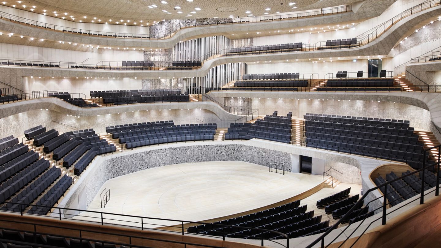Elbphilhamornie concert hall, Hamburg, 2021, Porsche AG