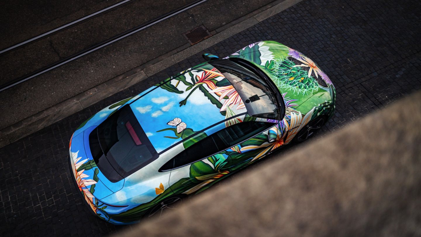 Taycan Artcar by Richard Phillips, Zürich, Schweiz, 2021, Porsche AG