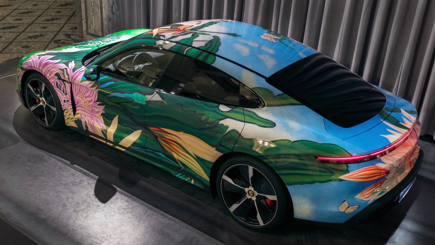Taycan Artcar by Richard Phillips, Zurich, Switzerland, 2021, Porsche AG