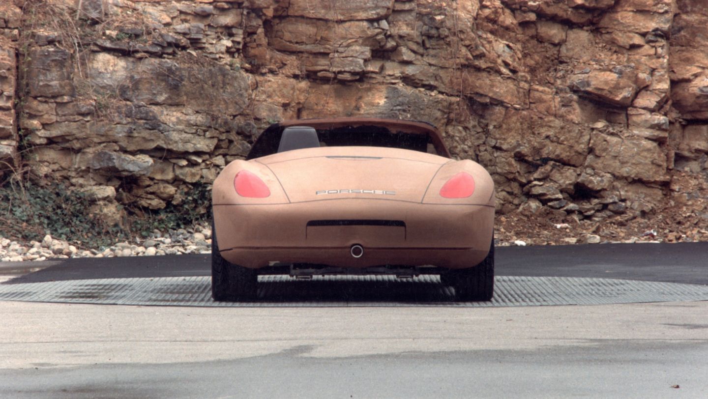 986 Boxster in Weissach, präsentiert auf der Auto Show in Detroit, 1993, 2021, Porsche AG