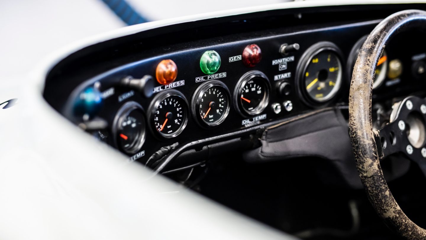 Cockpit of the 936/81 Spyder, 2021, Porsche AG