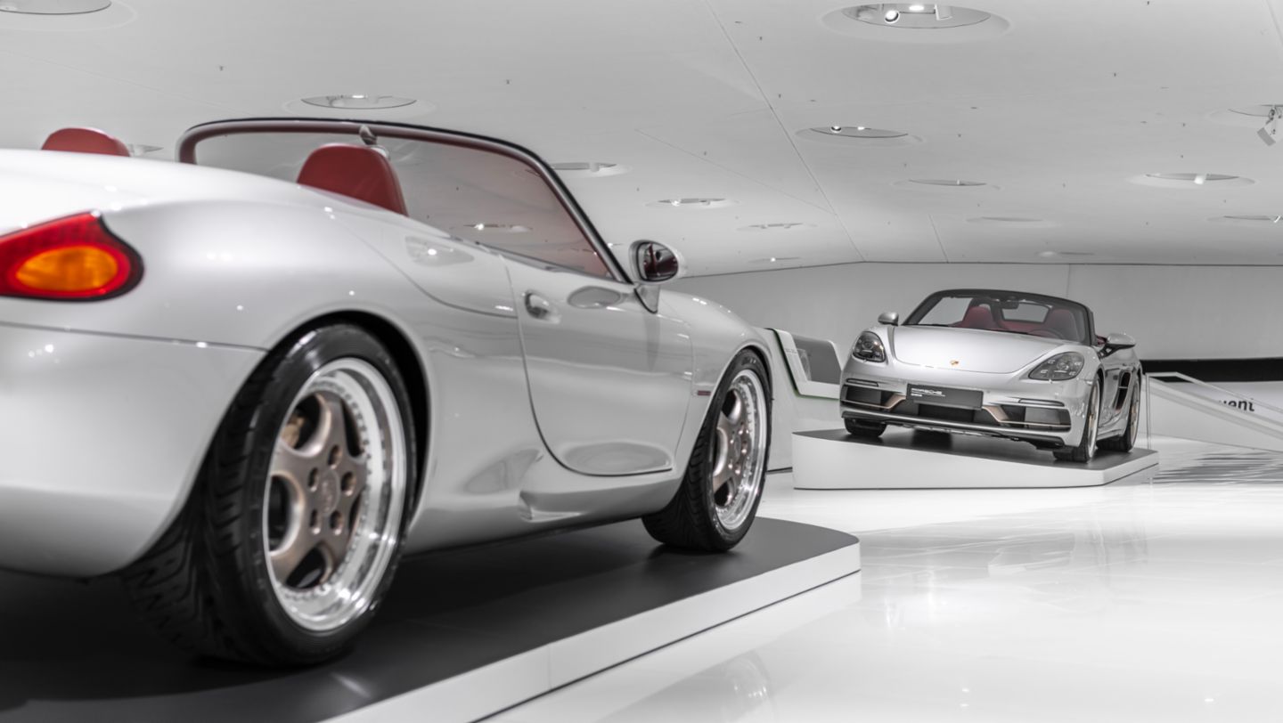 Boxster 986, Boxster 25º Aniversario, exposición especial “25 años del Boxster”, Museo Porsche, 2021, Porsche AG