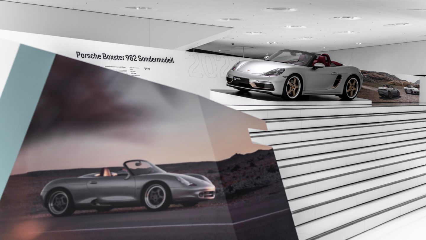 Boxster 25º Aniversario, exposición especial “25 años del Boxster”, Museo Porsche, 2021, Porsche AG