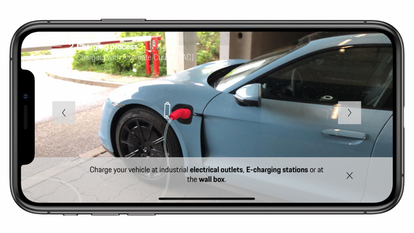 Augmented-Reality-Erfahrung für den Taycan, Neunte Expo Days von Startup Autobahn, 2021, Porsche AG