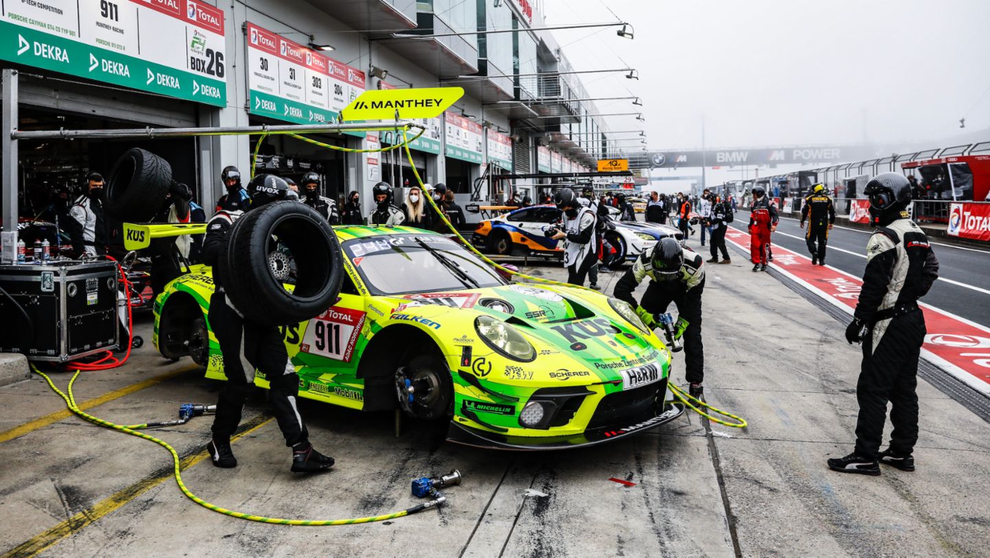 911 GT3 R, Manthey-Racing, 24-Stunden-Rennen Nürburgring, Rennen, Deutschland, 2021, Porsche AG
