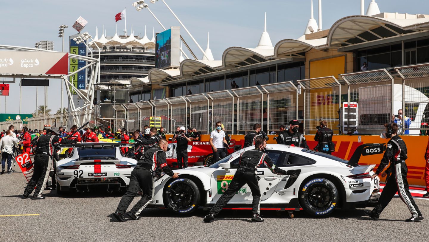 911 RSR, Rennen, FIA WEC, Bahrain, 2021, Porsche AG