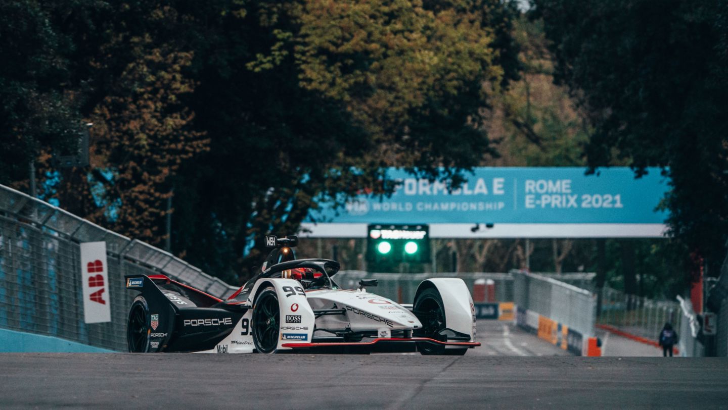 Porsche 99X Electric, Campeonato del Mundo de Fórmula E, E-Prix de Roma, Carrera 4, 2021, Porsche AG