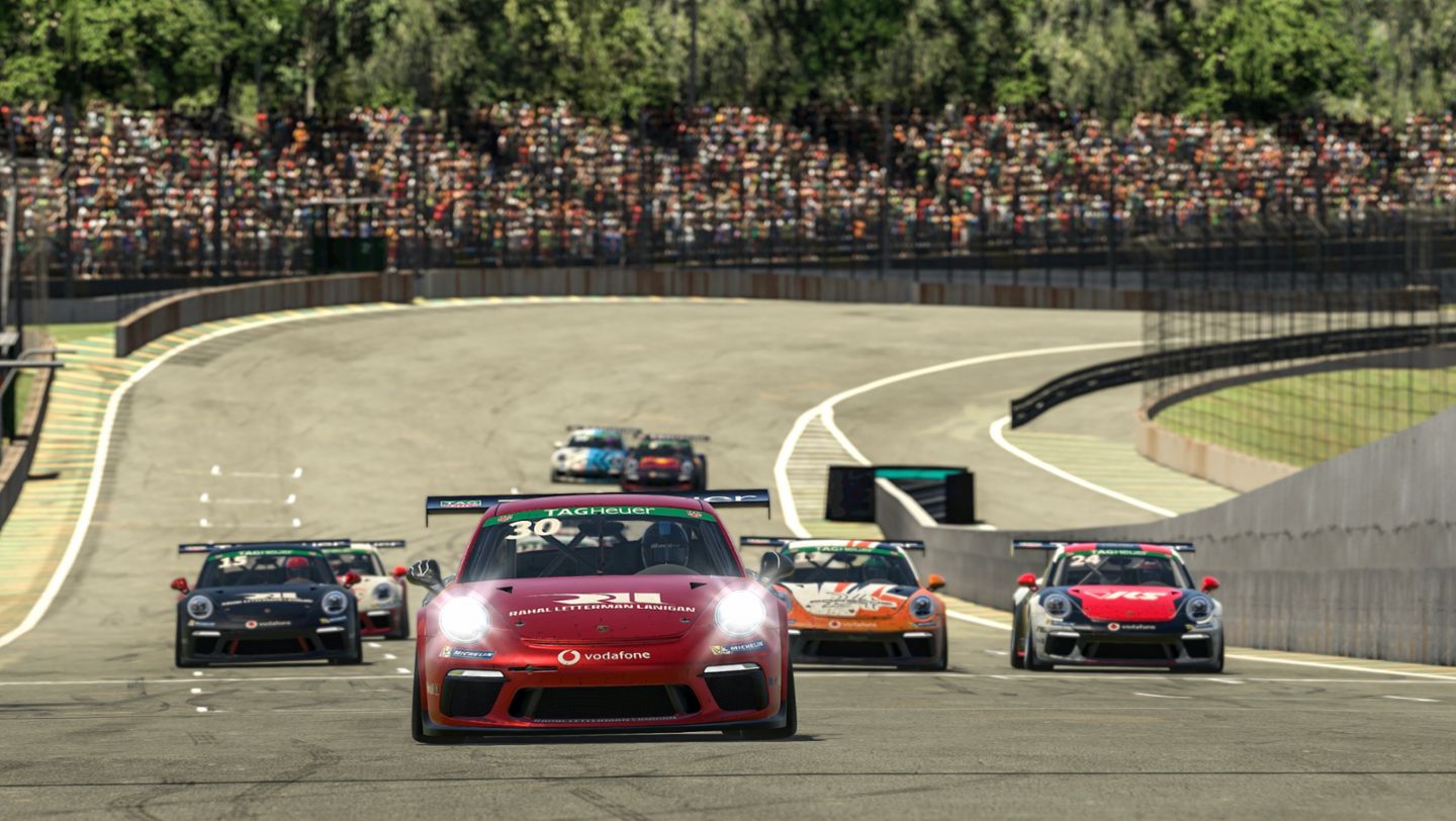 911 GT3 Cup, Porsche TAG Heuer Esports Supercup, Lauf 1, Interlagos, Brasilien, 2021, Porsche AG