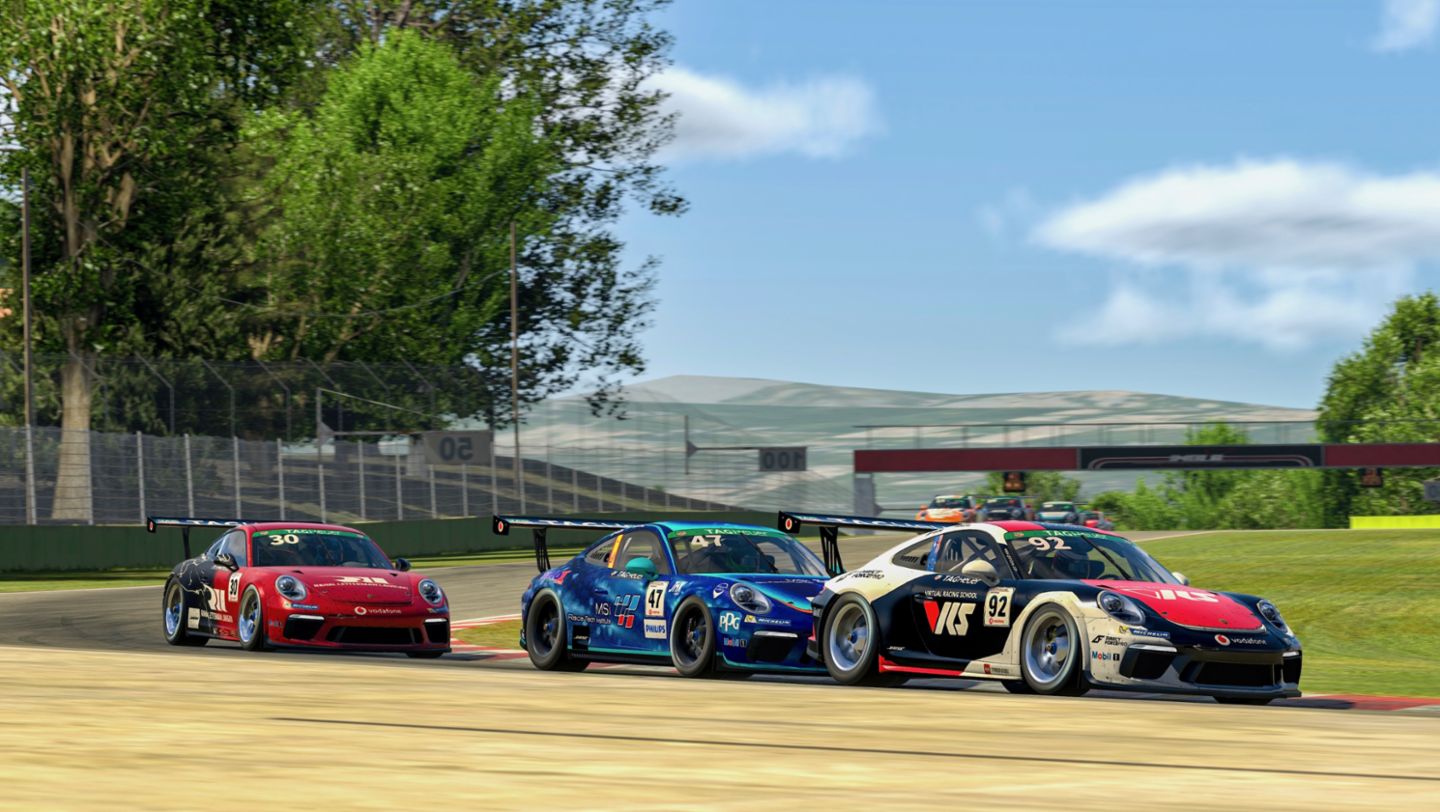 911 GT3 Cup, Porsche TAG Heuer Esports Supercup, Lauf 3, Imola, Italien, 2021, Porsche AG
