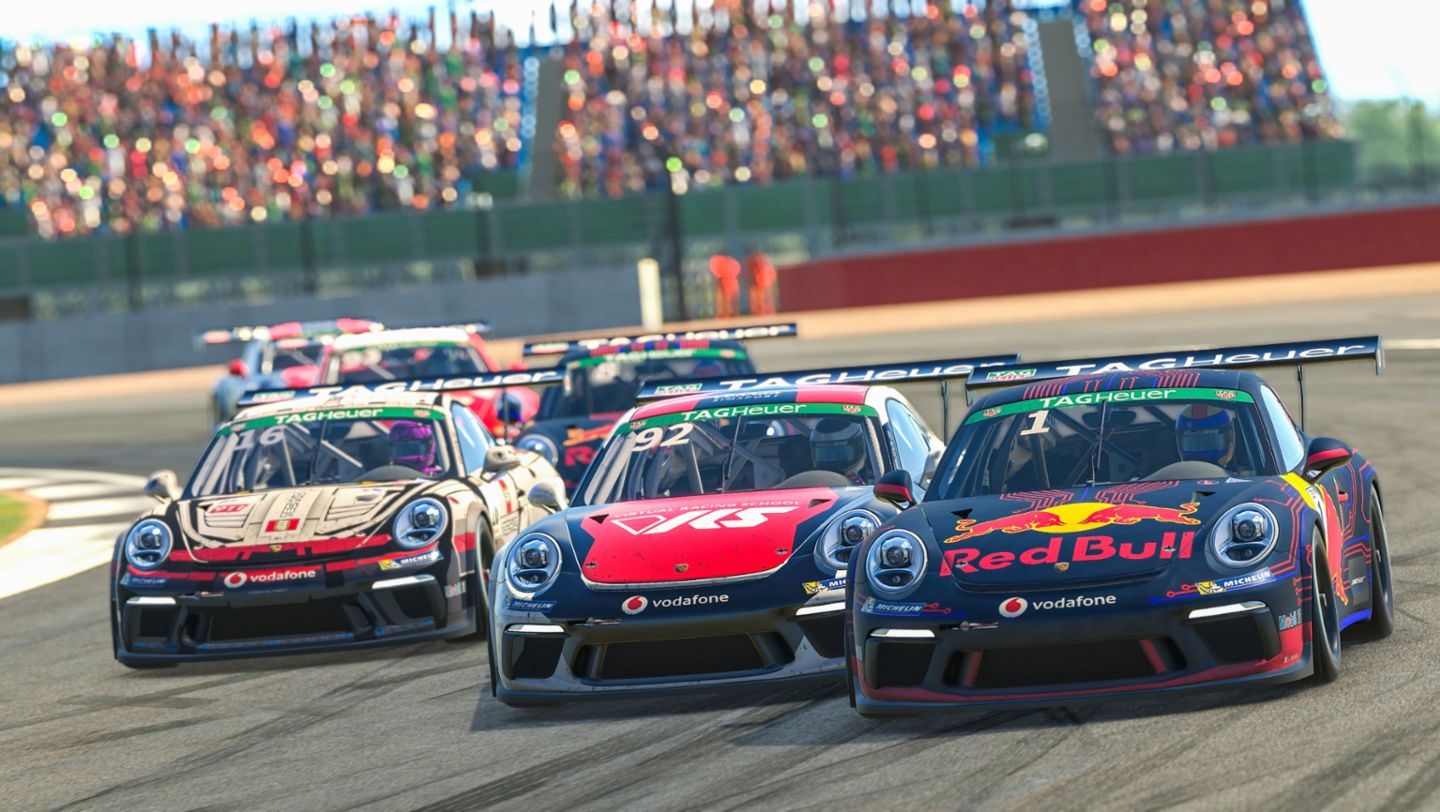 911 GT3 Cup, Porsche TAG Heuer Esports Supercup, Race 4, Silverstone, 2021, Porsche AG
