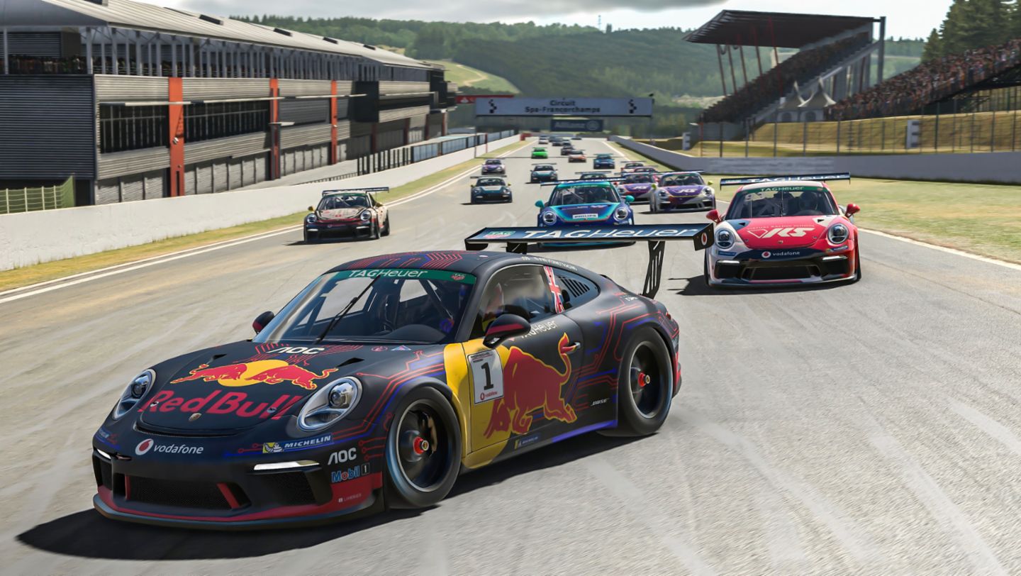 911 GT3 Cup, Porsche TAG Heuer Esports Supercup, prueba 7, Spa, 2021, Porsche AG