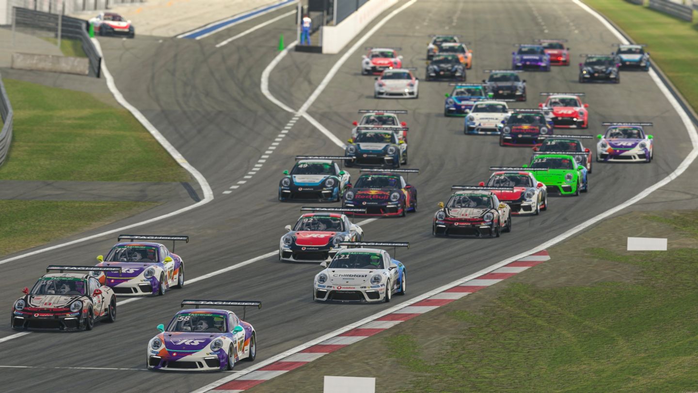 911 GT3 Cup, Porsche TAG Heuer Esports Supercup, Lauf 8, Nürburgring, 2021, Porsche AG