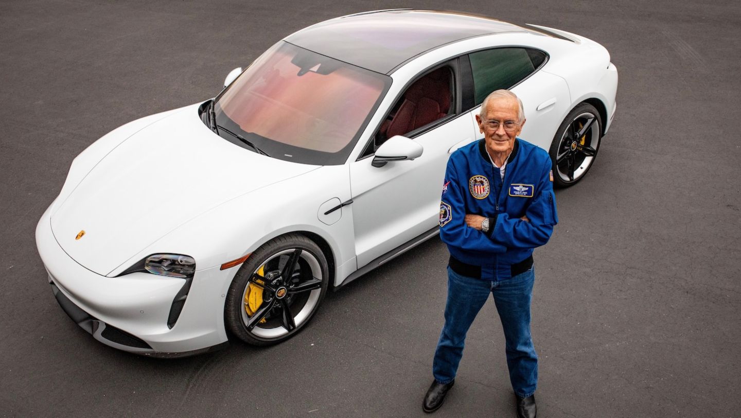 Charlie Duke, Taycan Turbo S, Austin, Texas, USA, 2021, Porsche AG