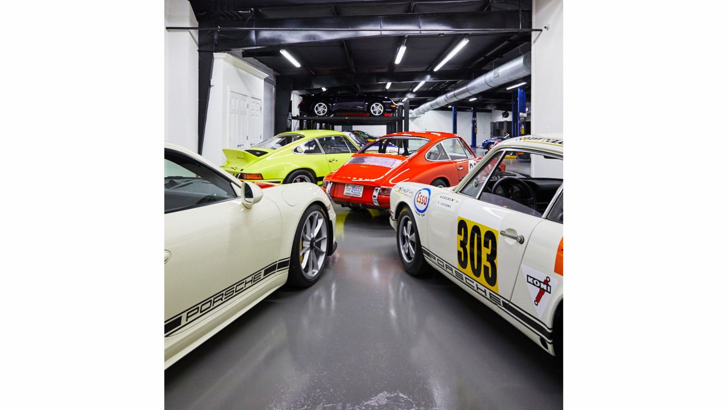 After a devastating explosion in April 2019, a warehouse serves as a temporary home for the priceless collection, 2021, Porsche AG