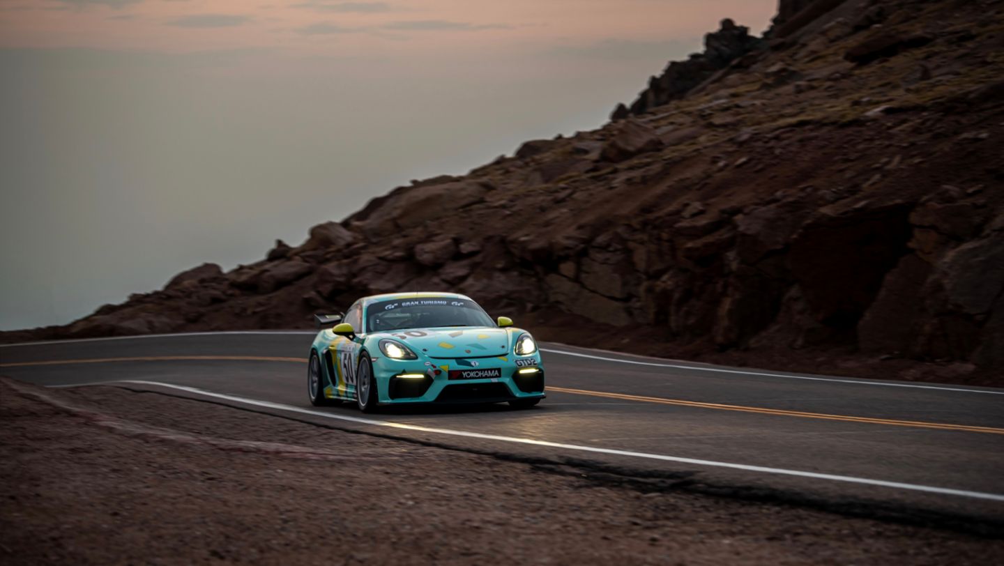 981 Cayman GT4 Clubsport, Pikes Peak International Hill Climb, Colorado, USA, 2020, Porsche AG
