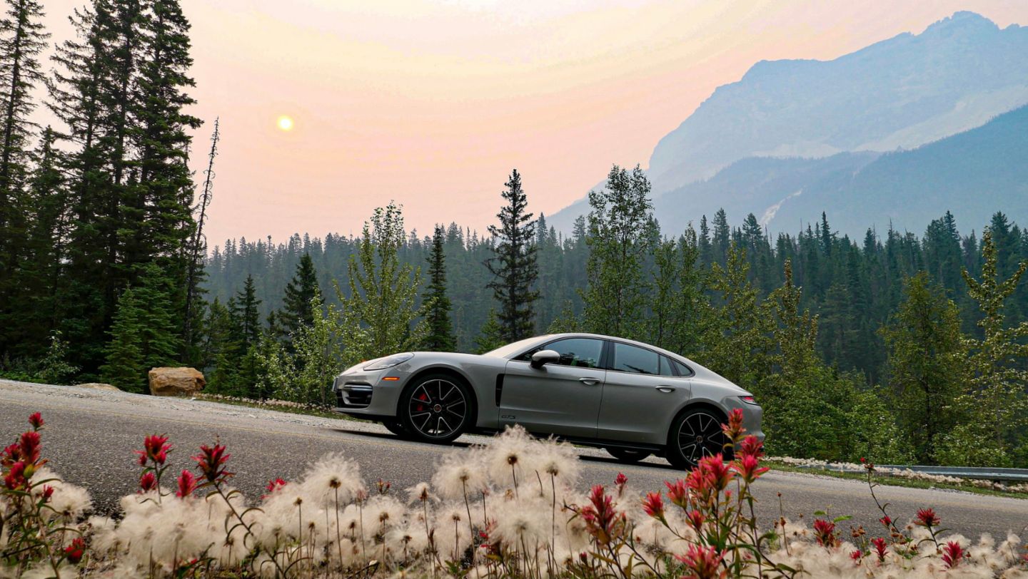 Panamera GTS, Rocky Mountains, Kanada, 2021, Porsche AG
