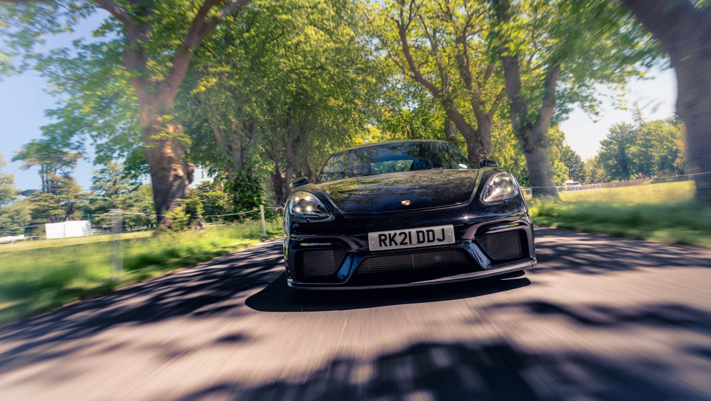 Cayman GT4, West Sussex, Großbritannien, 2021, Porsche AG