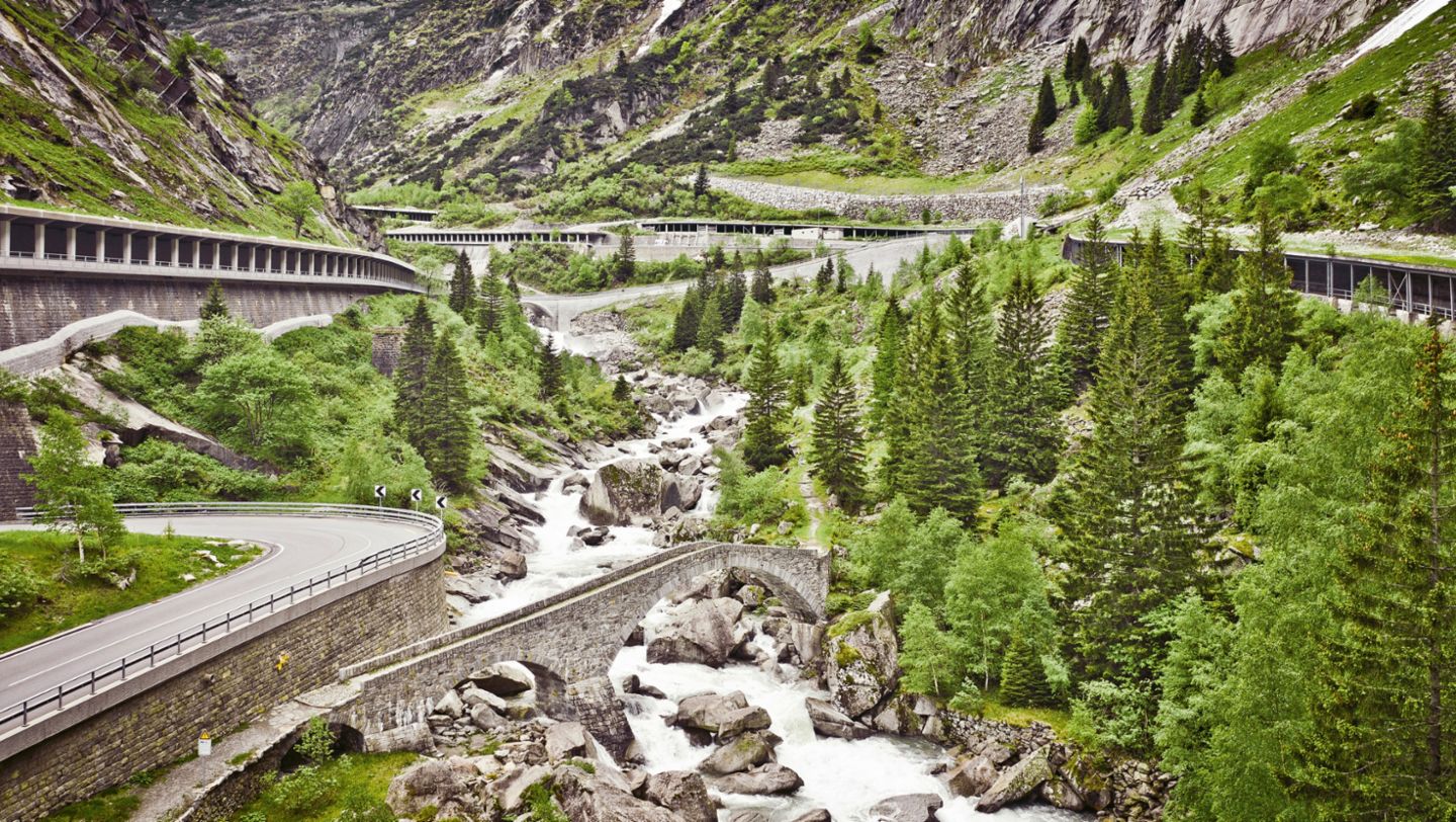 Gotthard Pass, Switzerland, 2021, Porsche AG