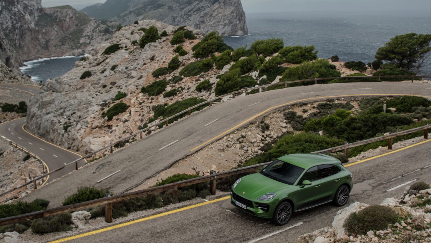 Macan S, Sa Calobra, Cabo de Formentor, Mallorca, 2021, Porsche AG