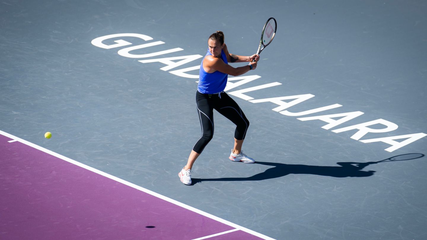 Aryna Sabalenka, WTA Finals, Guadalajara, 2021, Porsche AG