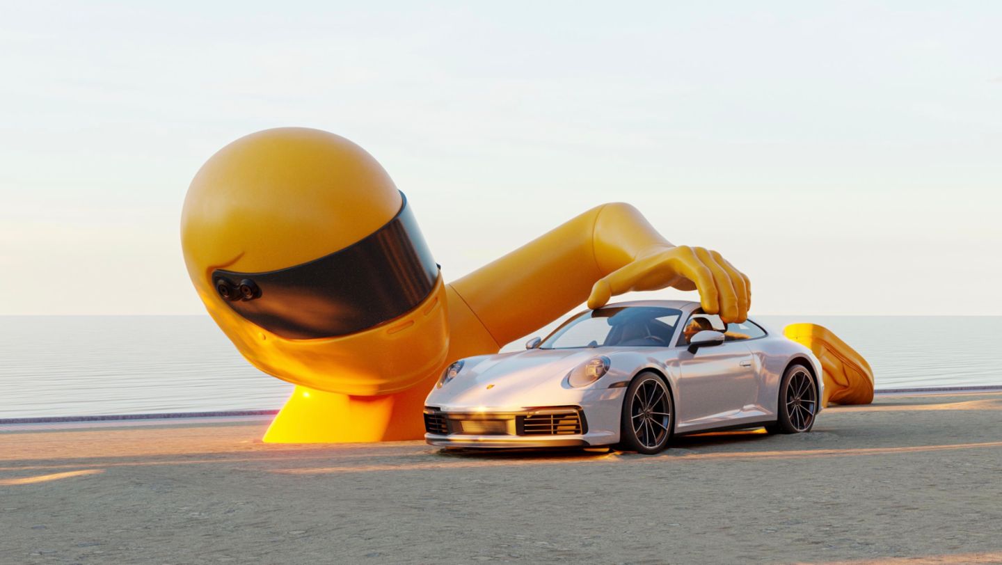 911 Carrera 4S, Dream Big by Chris Labrooy, Pérez Art Museum Miami, 2022, Porsche AG