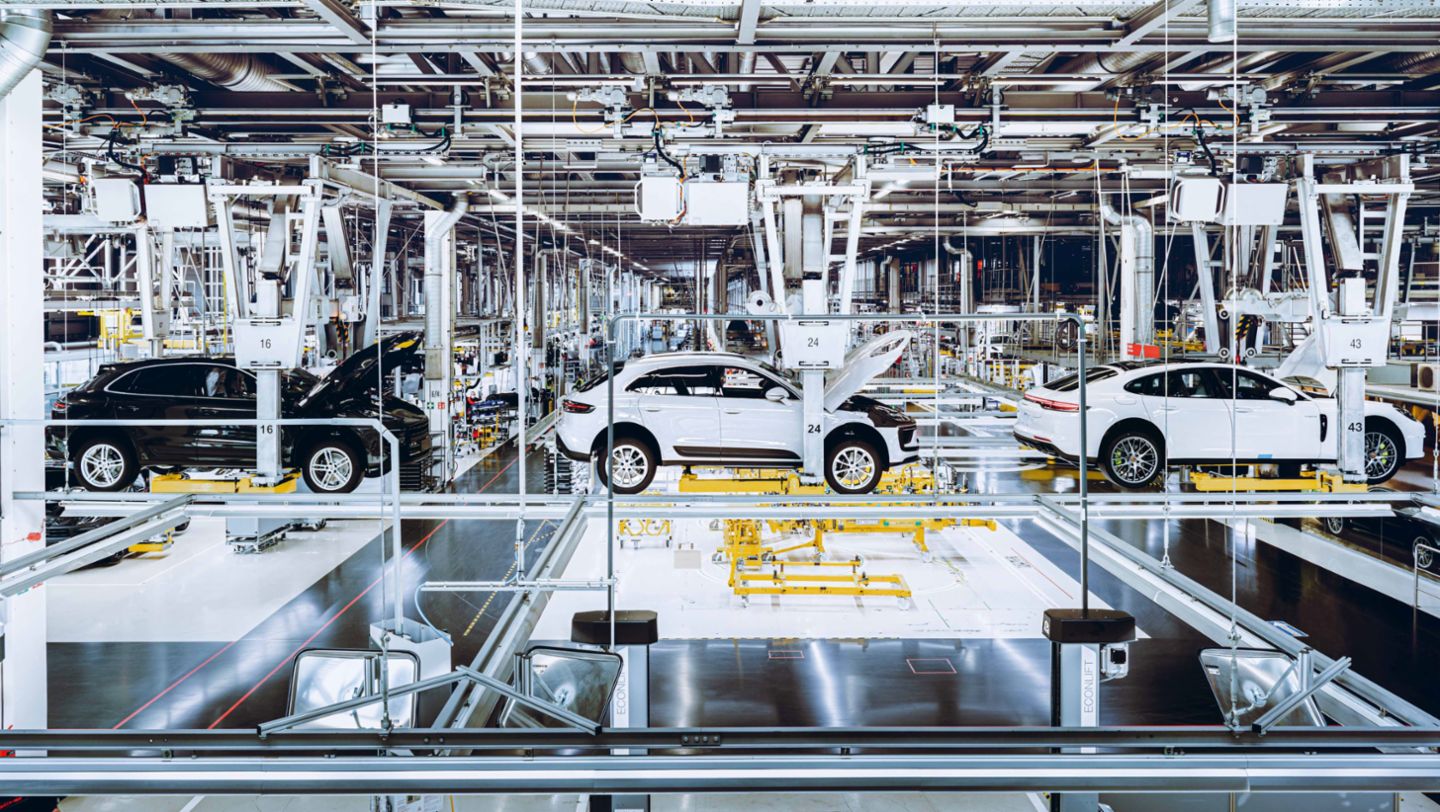 Producción, fábrica de Leipzig, 2022, Porsche AG