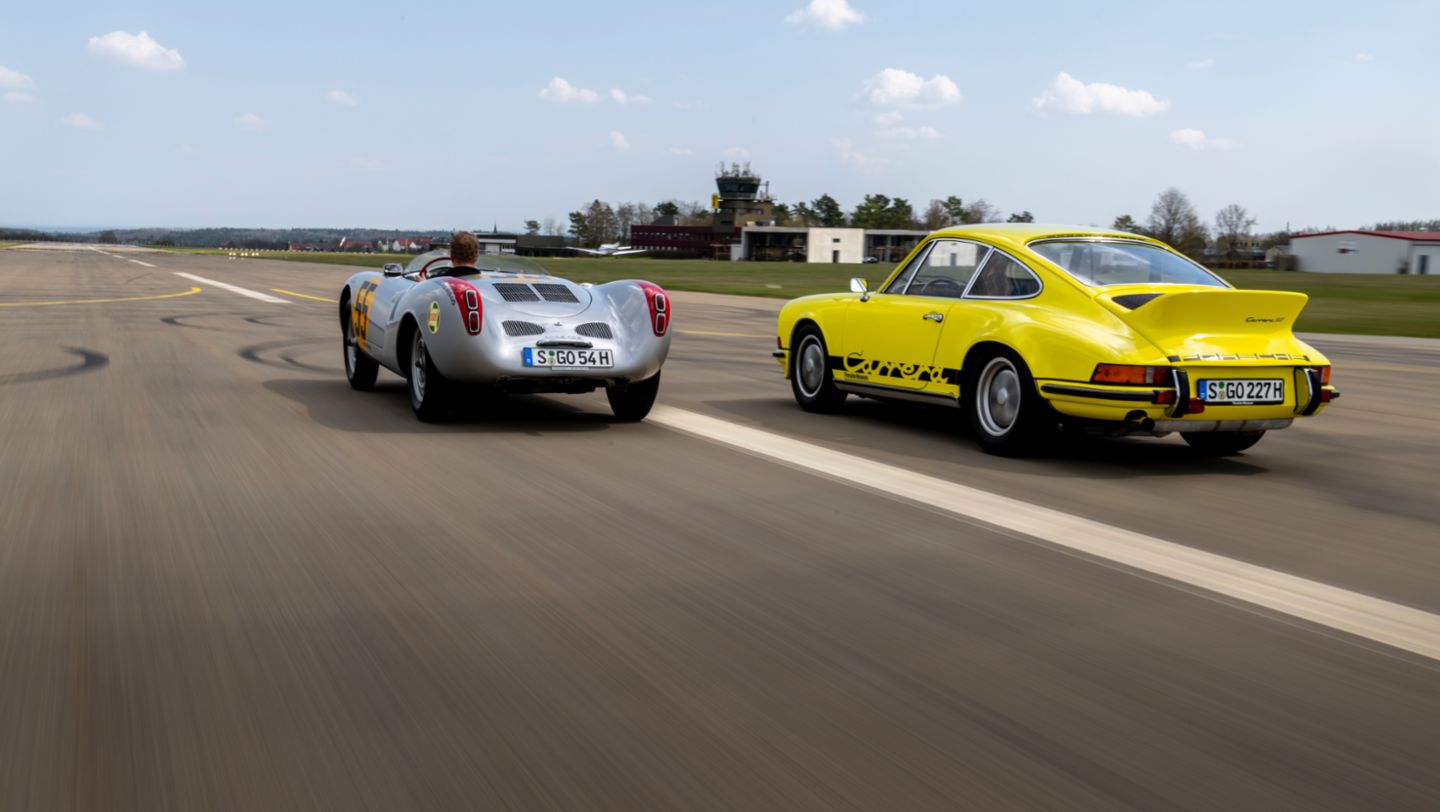 550 Spyder y 911 Carrera RS 2.7 Touring (i-d), 2022, Porsche AG