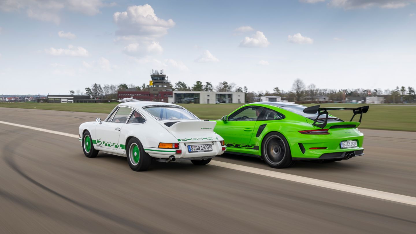 Carrera RS 2.7 Sport y GT3 RS MK 2 (991), (i-d), 2022, Porsche AG