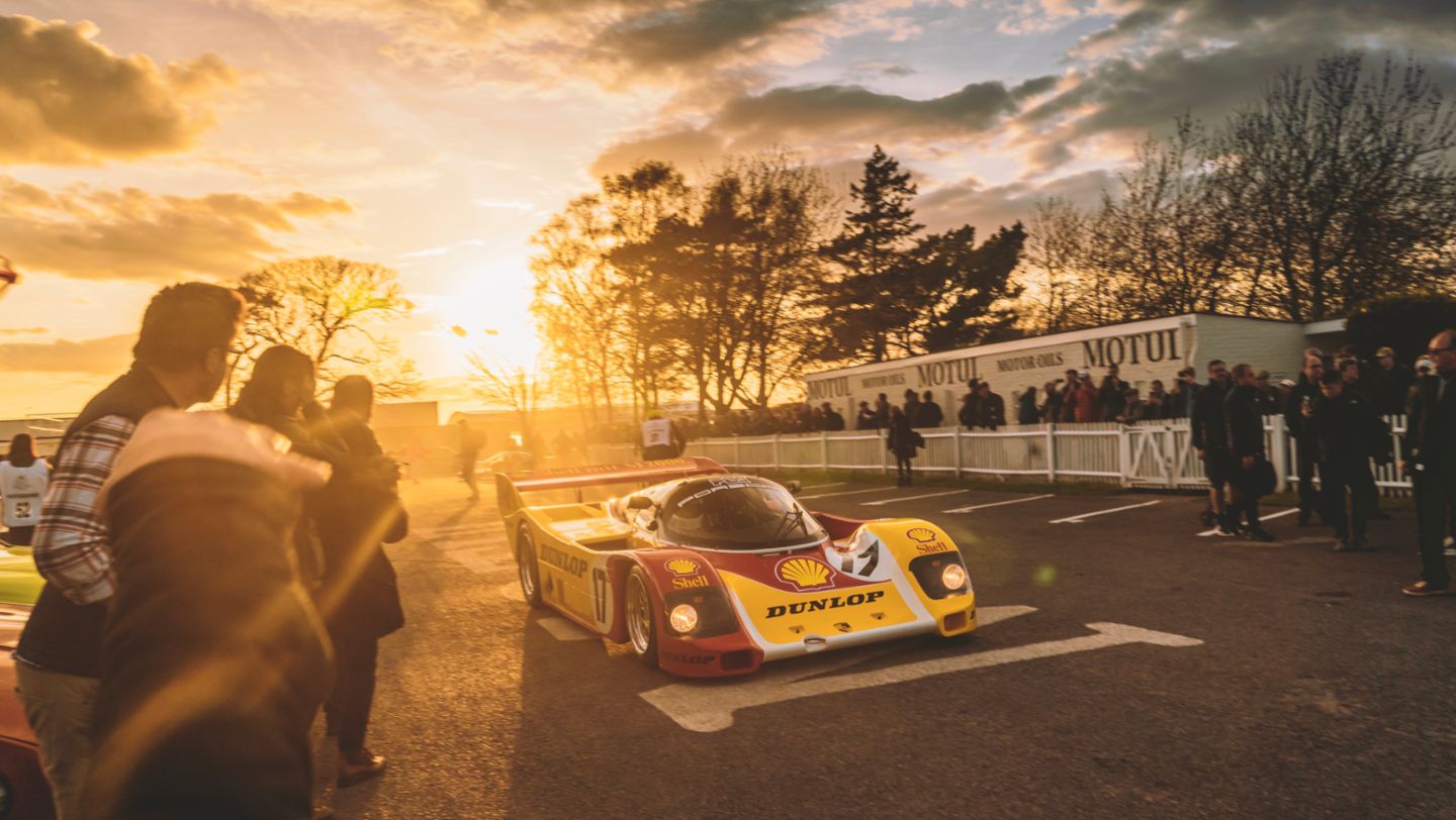 962 C en la 79ª edición de la Reunión de Socios de Goodwood, Inglaterra, 2022, Porsche AG