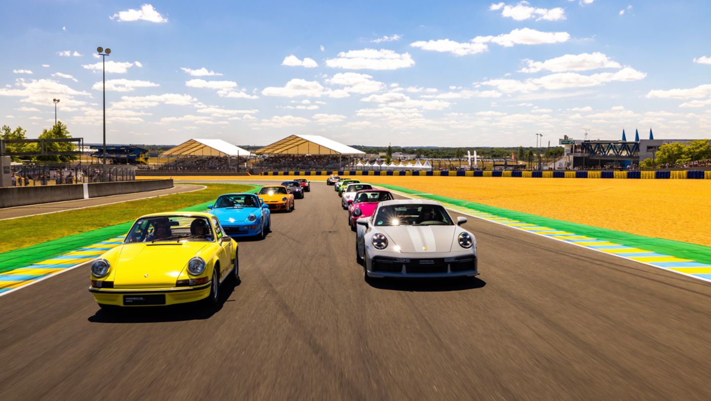 911 Carrera RS, 911 GT3, 911 Sport Classic, Le Mans Classic, Circuit de La Sarthe, 2022, Porsche AG