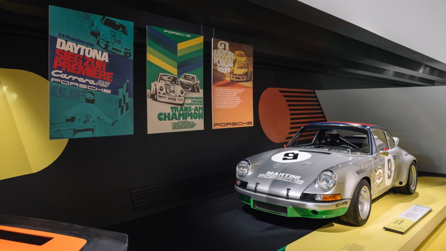 911 Carrera RSR 2.8, “Spirit of Carrera RS” special exhibition, Porsche Museum, Zuffenhausen, 2022, Porsche AG
