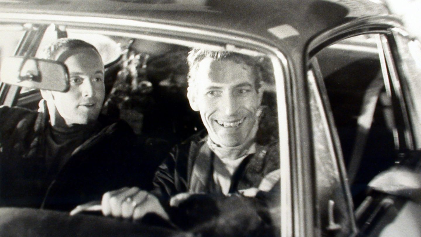 David Stone y Vic Elford (i-d), Rallye de Montecarlo, 1968, Porsche AG