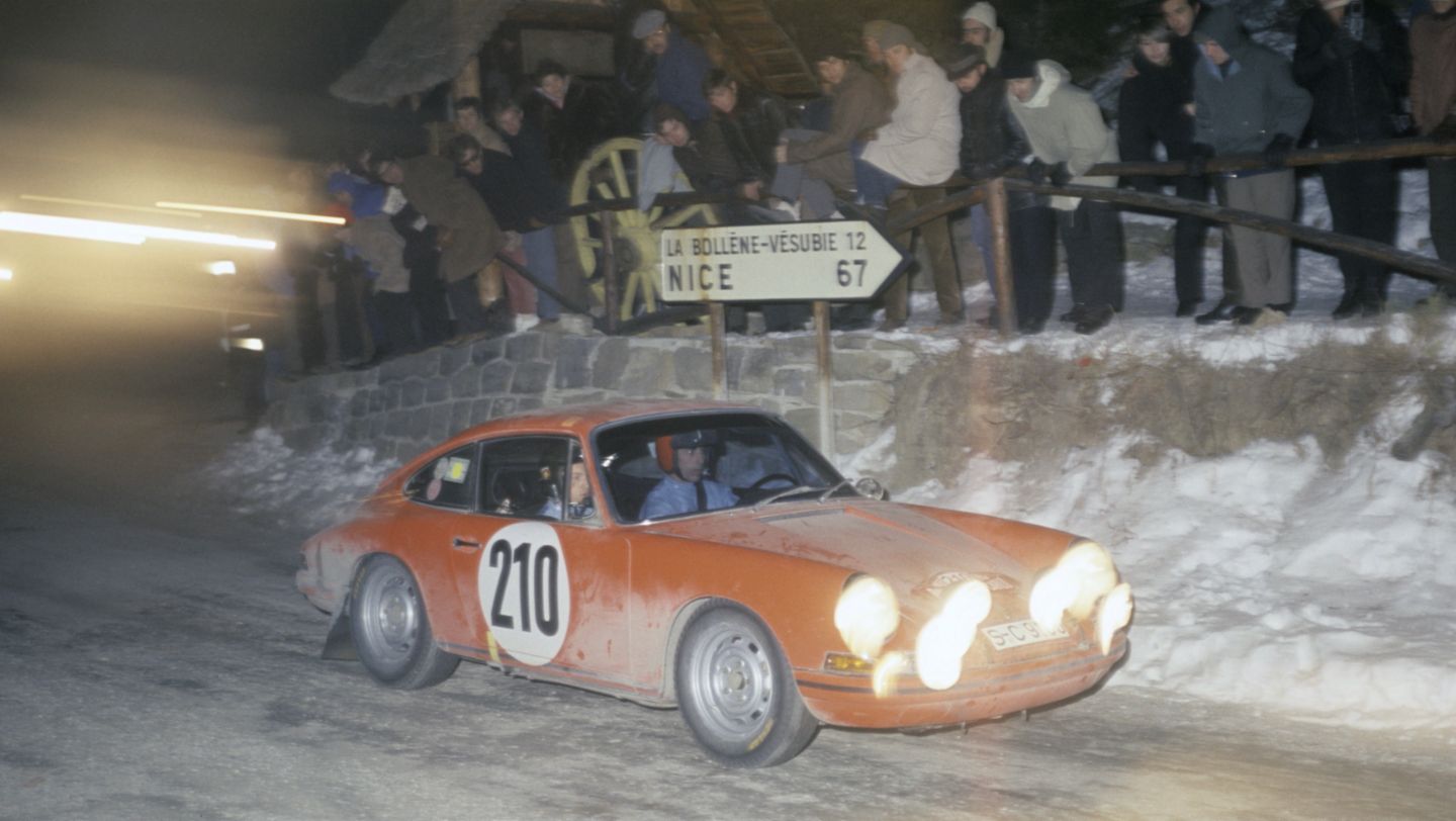 Porsche 911 T, Rally de Montecarlo, 1968, Porsche AG